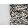 Pletiva TopGabion Gabionový plot - v. 1 m, d. 2,5 m, š. 20-40 cm, oko 5x20 cm, sloupek 2x1,4 m + komponenty