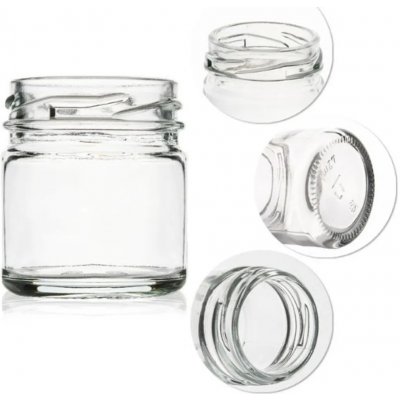 J.P.Leroy Sklenice zavařovací s víčkem 43 mm 10ks x 40 ml – Hledejceny.cz