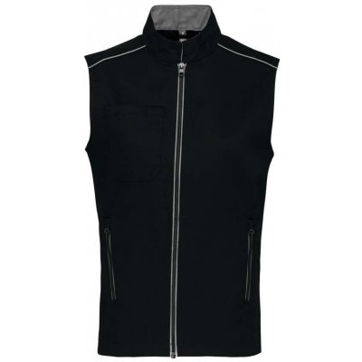 Designed To Work vesta Gilet černá stříbrná – Zboží Mobilmania