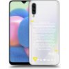 Pouzdro a kryt na mobilní telefon Samsung Pouzdro Picasee silikonové Samsung Galaxy A30s A307F - Kazma - BUĎTE TROCHU YESMANI čiré