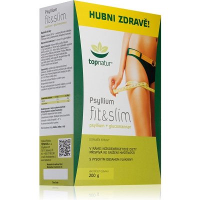TOPNATUR Psyllium Fit and Slim vláknina na hubnutí 200 g