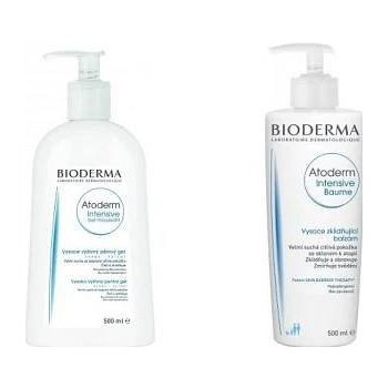 Bioderma Atoderm Intensive Baume 500 ml + Intensive gel moussant 500 ml dárková sada