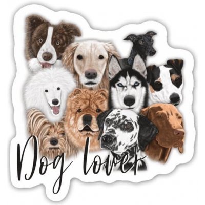 Samolepka Canli - Dog lover – Zboží Živě