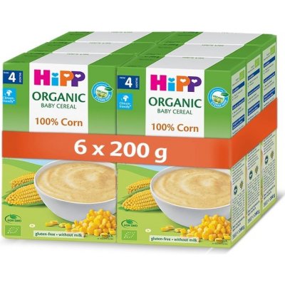 Hipp Bio První obilná kaše 100% kukuřičná 6 x 200 g