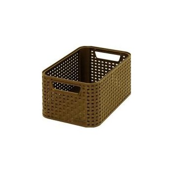 CURVER Úložný box "RATTAN STYLE2" - S - dark mocha