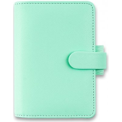 Filofax Mini Saffiano A8 týdenní 2024 neonově mentolový