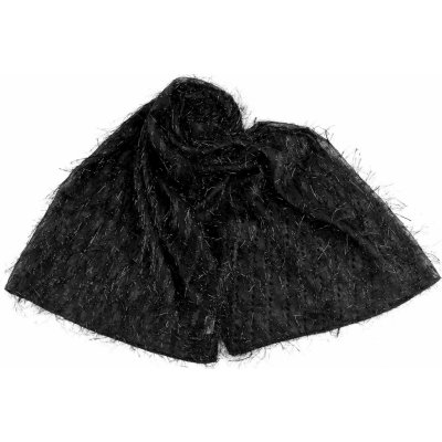 společenský šifónový šál přes ramena štola 3 černá – Zboží Mobilmania