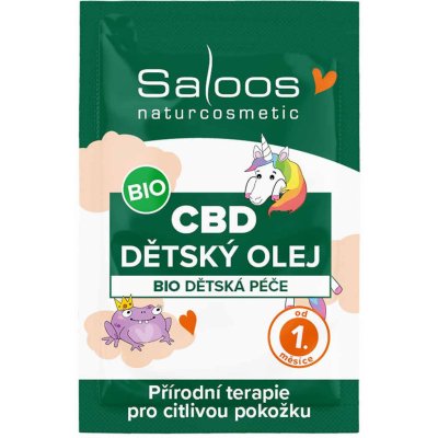 Saloos Zklidňující dětský olej s konopím BIO 1 ml – Zboží Dáma