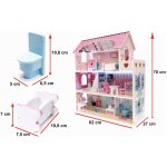 KIK Domeček pro panenky LED s příslušenstvím 70 cm – Zboží Dáma