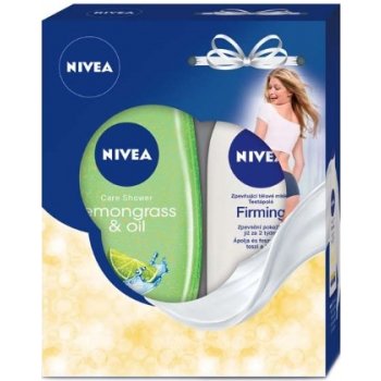 Nivea Q10 Firming Normal Skin tělové mléko 250 ml + sprchový gel Lemongrass & Oil 250 ml dárková sada