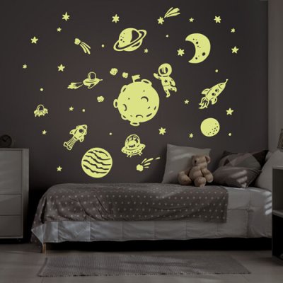 Nálepky na zeď vesmír svítící ve tmě - Plotbase, s.r.o., 120x40cm – Hledejceny.cz