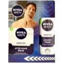 Kosmetická sada Nivea Sensitive balzám po holení 100 ml + pěna na holení 200 ml dárková sada