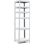 Trestles RH Regál 1800 x 600 x 300 mm 6 polic šedá – Sleviste.cz