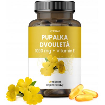 MOVit Pupalka dvouletá 1000mg+Vitamin E 90 tobolek – Hledejceny.cz