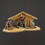 Amadea Dřevěný betlém bez figurek 60 cm – Hledejceny.cz