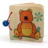 Hračka pro nejmenší Hess dřevěná kniha medvídek