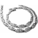 Steel Jewelry set řetízek a náramek srdičkový z chirurgické oceli SET140901 – Zboží Dáma