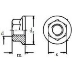 matice M10 ZINEK /8/ límec bez ozubení DIN 6923 – Sleviste.cz