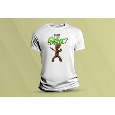 Sandratex dětské bavlněné tričko I Am Groot., bílá – Zboží Mobilmania