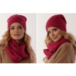 Fashionweek dámský zimní set čepice šála flísová podšívka ZIZI32/K1 Amarant – Hledejceny.cz