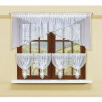 RENDY voálový set s lemováním - zelený lem - 70cm x 300cm + 4x(50x105)cm – Zboží Mobilmania