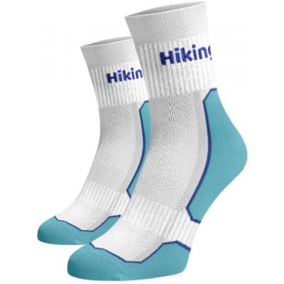 Hrubé funkční ponožky Hiking bílo modrá – Zboží Mobilmania