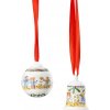 Vánoční ozdoby Vánoční porcelánová ozdoba na stromeček koule Christmas Lights 6 cm Rosenthal