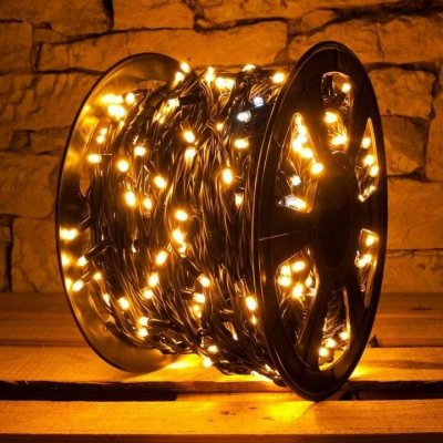 DLED SFN1110W DecoLED LED světelný řetěz - FLASH, 100m, teple bílá, 1000 diod – Hledejceny.cz