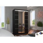 ADRK Furniture Genua 120 Black se zrcadlem – Zbozi.Blesk.cz