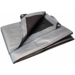 ShopJK KRYCÍ plachta STŘÍBRNO ČERNÁ 3X4 M 260G/M2 – Sleviste.cz