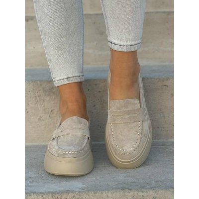 Pracify Dámské mokasíny HADREY BEIGE pravá kůže – Hledejceny.cz