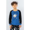 Dětské pyžamo a košilka Vienetta Kids dětské pyžamo Vesmír modrá