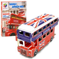 Magic Puzzle 3D puzzle Anglický autobus Double Decker 43 ks