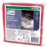 Tork čisticí utěrka z mikrovlákna pro opakované použití 30,5 x 30,5 cm červená 6 ks – Zboží Dáma