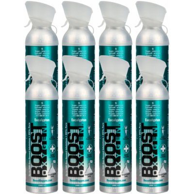 Boost Oxygen doplňkový kyslík v plechovce Mentol Eukalyptus Velký 8x9L – Hledejceny.cz