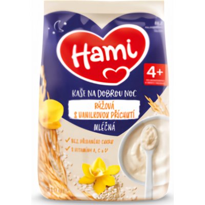 NUTRICIA Hami Ml.kaše na dobrou noc rýžová vanilka 210 g