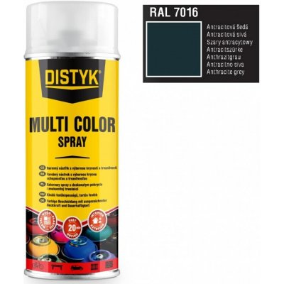 Den Braven DISTYK Multi color spray 400 ml RAL 7016 ANTRACITOVÁ ŠEDÁ – Sleviste.cz