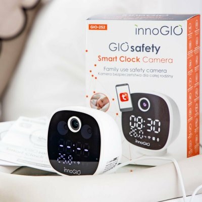 innoGIO Domácí Smart Wi-fi kamera GIOsafety Clock – Zboží Mobilmania