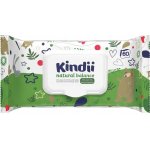 Kindii Dětské vlhčené ubrousky Natural balance 60 ks – Zboží Dáma