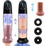 Paloqueth Powerfull Automatic Penis Pump with 3D Texture Sleeve Brown – Zboží Dáma