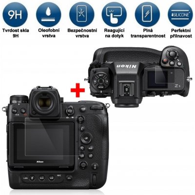 Tempered Glass tvrzené sklo pro displej a panel Nikon Z 9/8 (79,5 x 55mm) – Zboží Živě