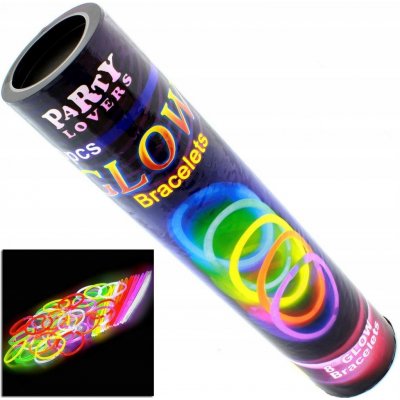 Svítící náramky Lightstick 100 ks barevné – Zboží Dáma