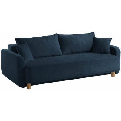 Micadoni Modrá rozkládací pohovka Elen 231 cm – Hledejceny.cz