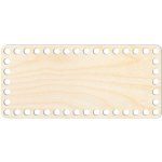 Woody Crafts Přírodní dno na háčkované košíky - Obdélník Velikost: 20x10 cm – Sleviste.cz