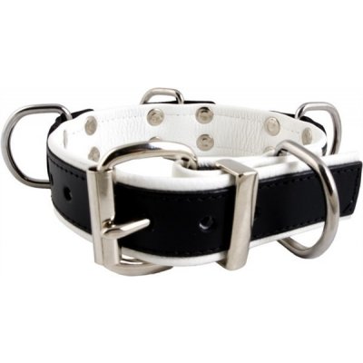 Mister B Slave Collar 4 D Rings kožený BDSM obojek s D kroužky