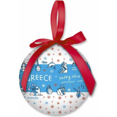 ATP - řecká vánoční baňka GREECE Icons Blue – Zboží Dáma