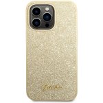 Pouzdro Guess PC/TPU Glitter Flakes Metal Logo iPhone 14 Pro Max zlaté – Hledejceny.cz