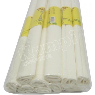 Papír krepový 0,5 x 2 m bílý – Zboží Dáma