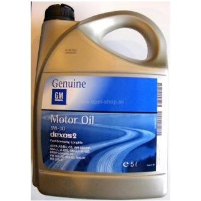 Opel GM Motor Oil Dexos 2 5W-30 2 l – Sleviste.cz