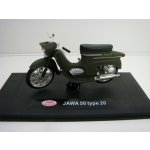Abrex Jawa 50 Pionýr typ 20 Vojenská motorka časopis s modelem 1967 Zelená 1:18 – Zboží Dáma